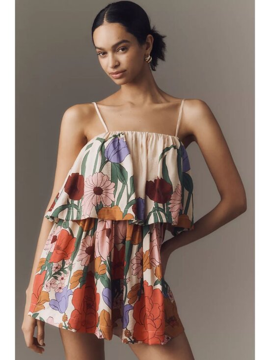 FARM Rio Dresses & Skirts - Farm Rio Tiered Floral Mini Dress NWT